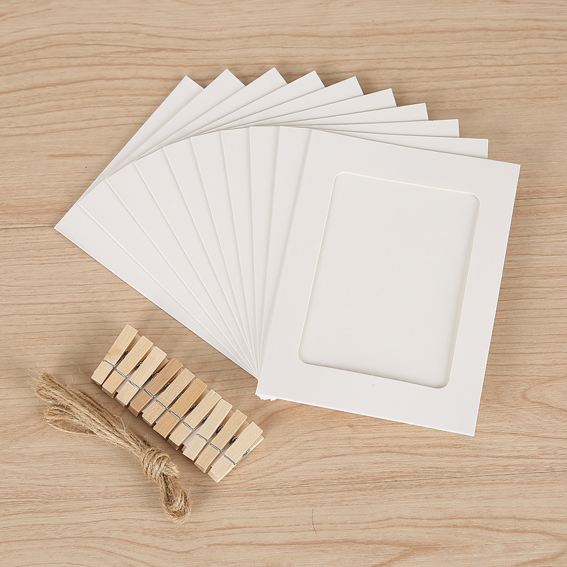 Wholesale Hanging Paper Photo Frame Creative Photo Wall Photo Studio Decoration Paper Photo Frame Manufacturer Supports Printed Logo
