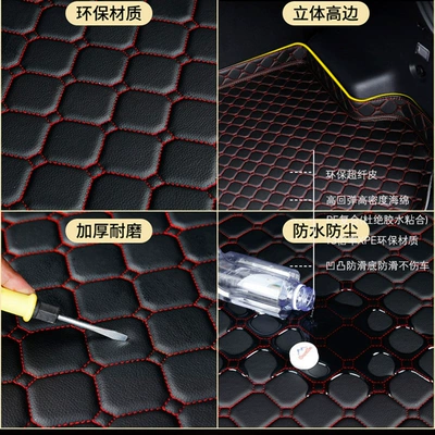 Rear Compartment Luggage Mats, Complete — Trunk Mat