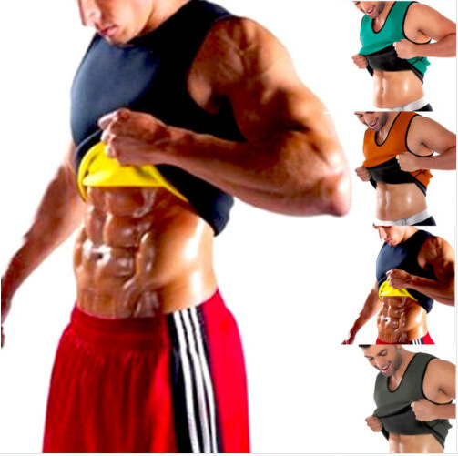 Factory direct men's body-shaping vest corset abdominal clothing sweat-popping sportswear fitness sleeveless corset vest