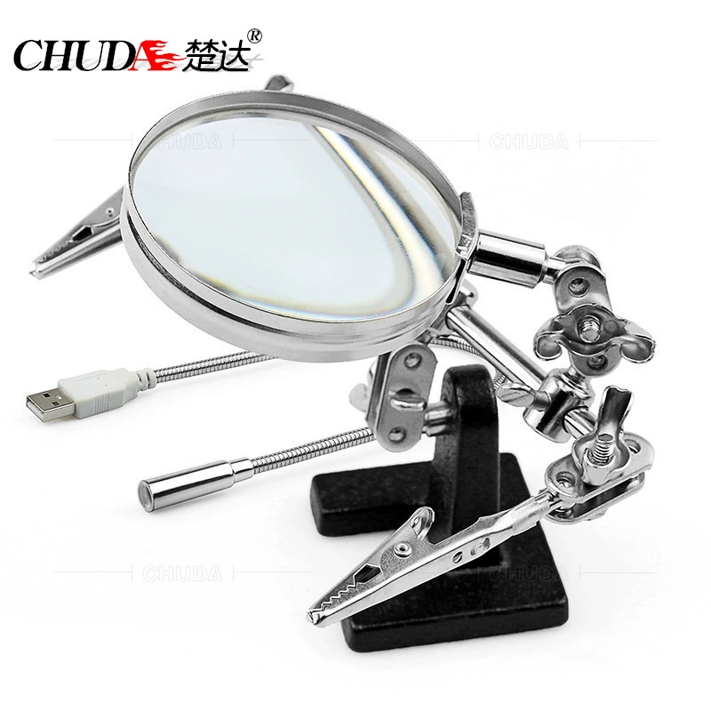 Новая Модернизированная версия Chuda сварочного ремня для мобильного телефона, светодиодная лампа, увеличительное стекло, ремонт, небольшой механический зажим для ремня