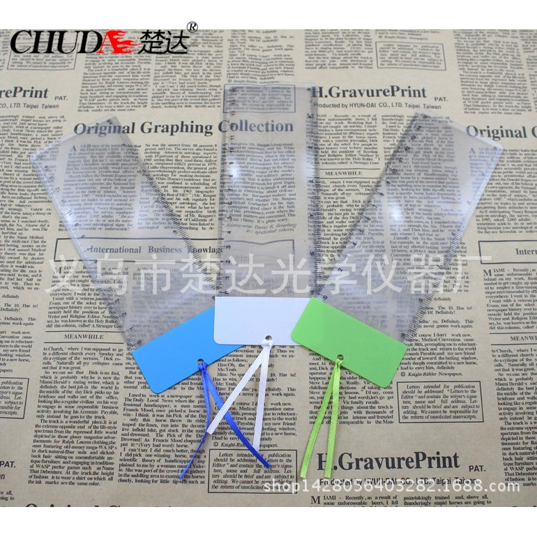 Chuda рекламные подарки Визитная карточка увеличительное стекло ПВХ Закладка увеличительное стекло многоцветный опционально 2108