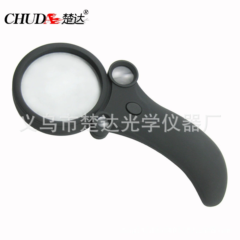 Фабрика прямой ручкой Спрей резиновая краска с LED увеличительное стекло (три линзы три увеличения) 600600B