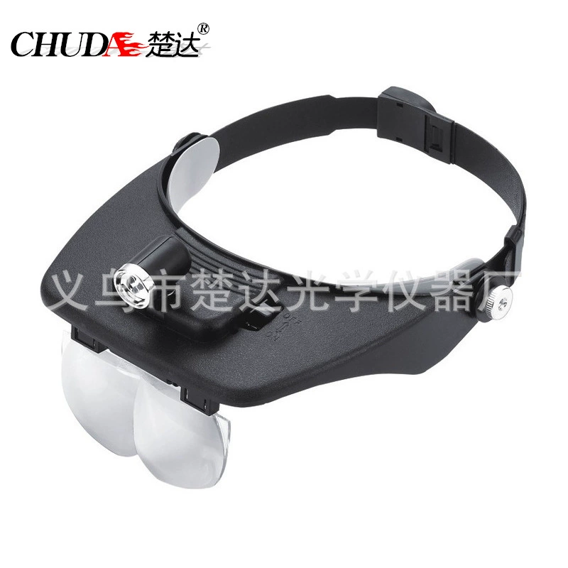 Увеличительное стекло для шлема Chuda с тремя светодиодными лампами, наголовное увеличительное стекло для чтения MG81001-C