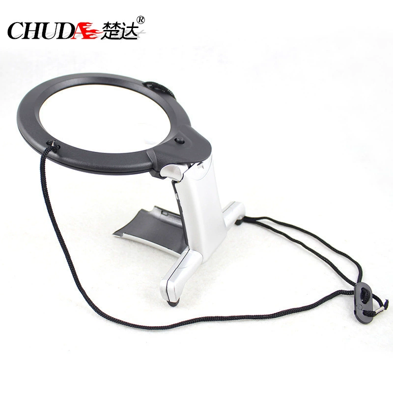Chuda со светодиодным подвесным настольным увеличительным стеклом для чтения второго назначения для пожилых людей многофункциональное расширительное зеркало с кронштейном