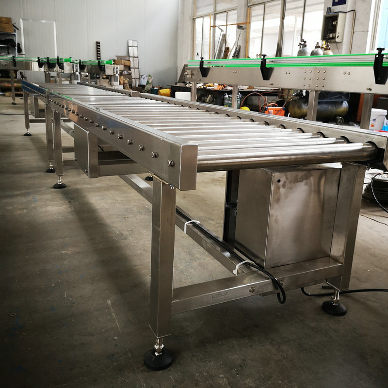 小型无动力滚筒线 动力滚筒输送线电动流水线不锈钢辊道 输送机