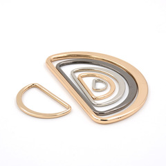 DIY hardware connector, button metal D-ring hardware, travel bag, backpack fastener, semi-round ring D-shaped buckle, handmade