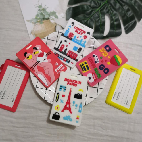 Cross-border luggage tag boarding pass luggage tag aircraft style pvc luggage tag