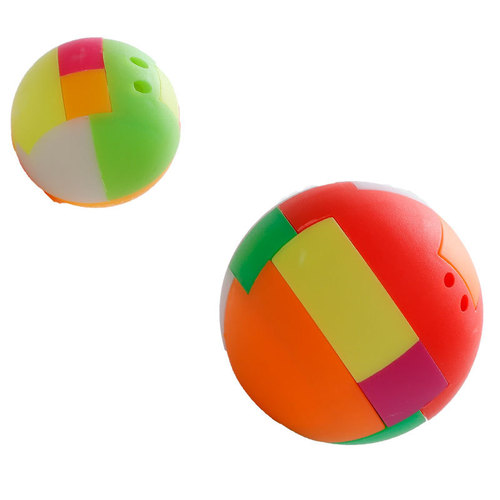 Assembling Ball Building Blocks Brain-Teasing Kids Toys Magic Cube Ball Children's Intelligence Interlocking Bricks 6-Piece Assembly Ball