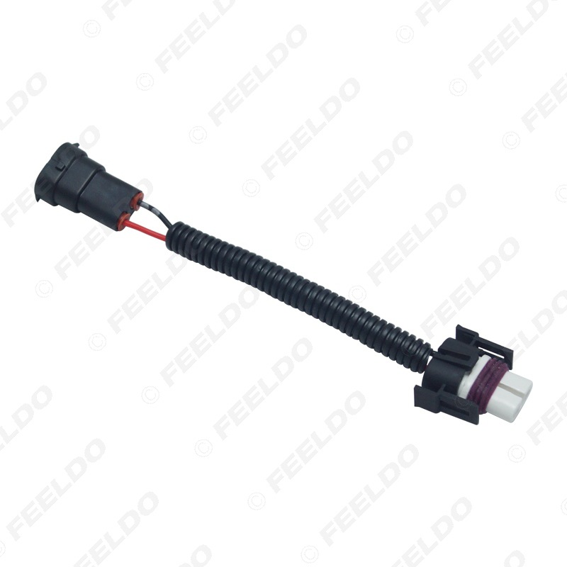 汽车H11陶瓷灯座线 H11公母陶瓷转换线转接头 车灯灯座插头适配器