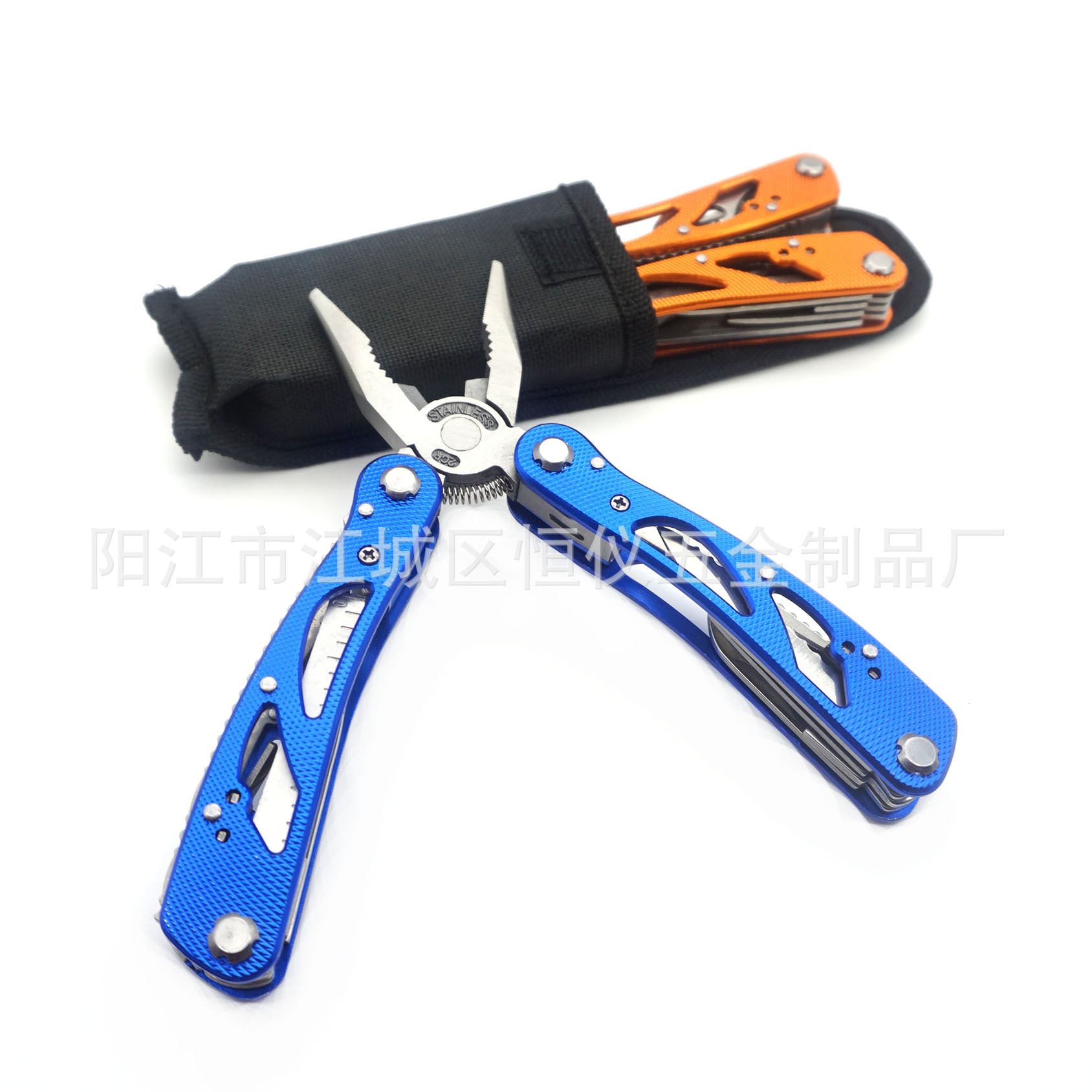 供应多功能工具钳子 户外不锈钢多用刀钳 野营组合折叠钳子工具