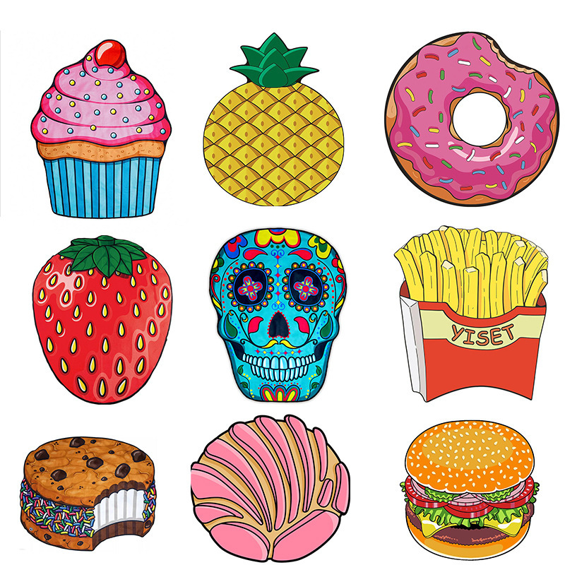 AliExpress foreign trade popular ebay European and American style round printed beach towel shawl popular special-shaped towel