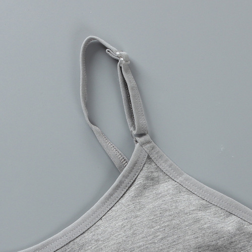 Girls' bra, developmental period, student underwear, 14 vest style, small suspenders, thin straps, tube top, 12-16 years old pure cotton children