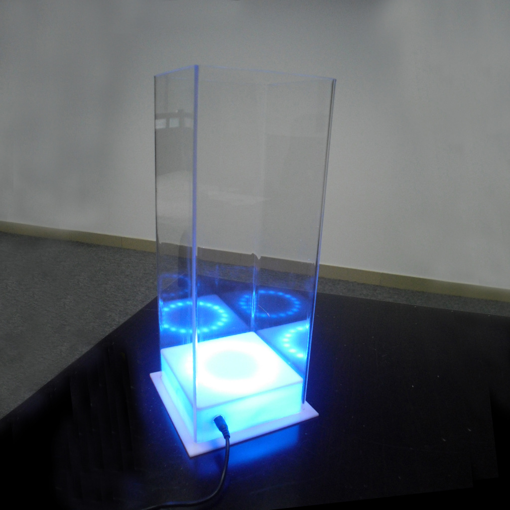 底部LED发光展示盒 亚加力酒类盒 有机机玻璃包装 样品盒子