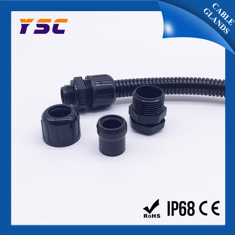 M25-AD28.5波纹管防水接头防水型浪管接头 尼龙软管接头