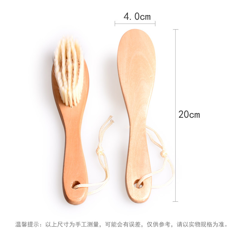 Fábrica al por mayor cepillo de zapatos mango doméstico cepillo de zapatos cepillo suave descontaminación eliminación de polvo cuidado cepillo de limpieza uso diario en el hogar