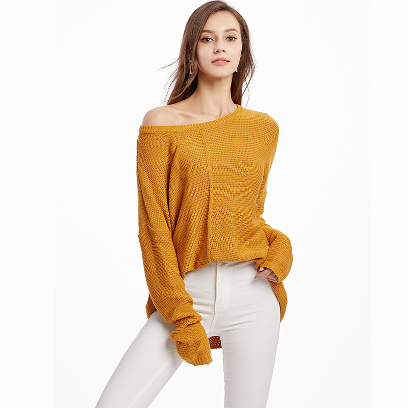 Grenzüberschreitende Amazon-Hotselling-Damenstrickwaren Europäische und amerikanische große Damenbekleidung 2024 Herbst/Winter Neuer Pullover Strickpullover_voghion.com