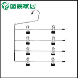 金属居家多层一体裤架浸塑夹子可移动 晾晒袜子夹内衣夹厂家直批