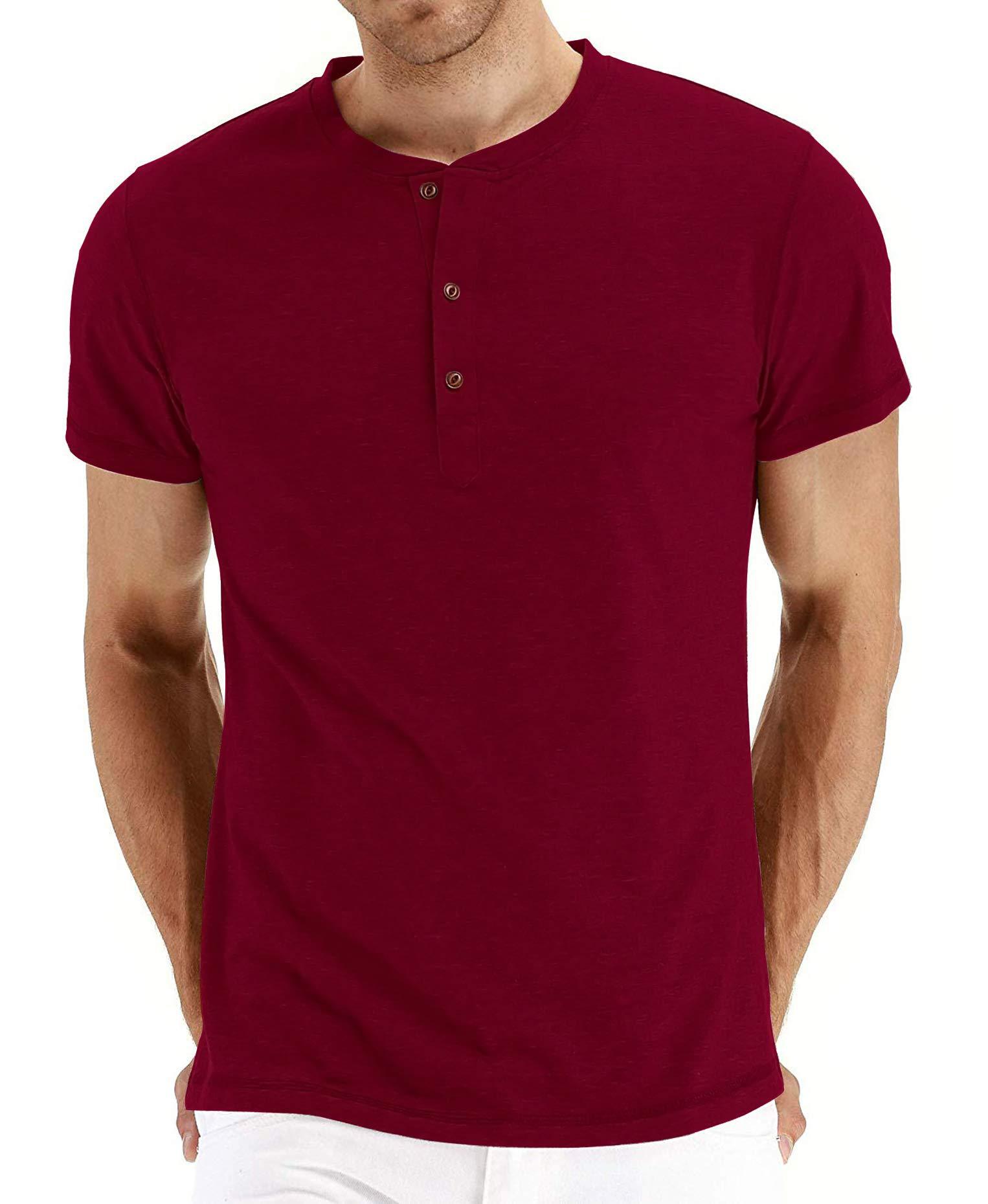 Camisetas de manga corta para hombre, estilo europeo y americano, camisetas Henley para hombre, comercio exterior, informales y versátiles, verano 2022