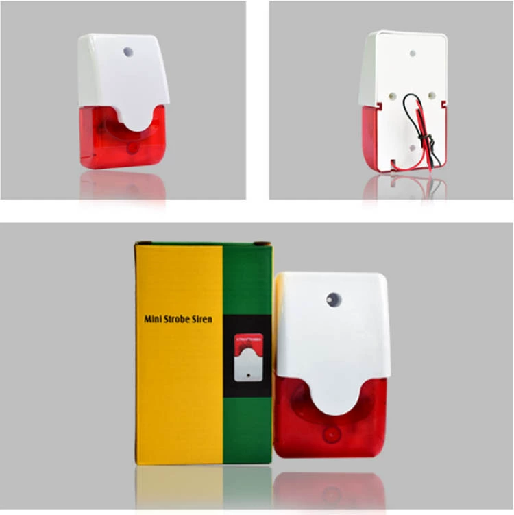 103-проводной звуковой и световой сигнальный сигнал полиции, светодиодная вспышка, предупреждение, 12 В, 24 В, 220 В, звуковая регулируемая барена