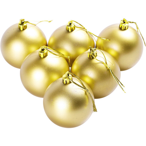 NUCHI跨境圣诞树装饰球亮光球哑光吊球商场店铺装饰圣诞节装饰品