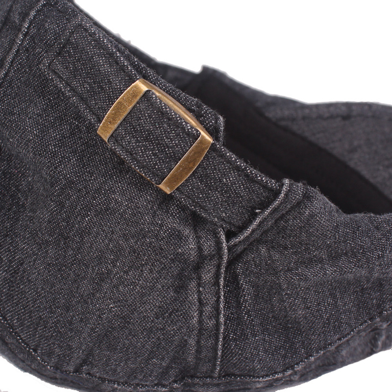 Denim enarboló la boina apenada de las mujeres sombrero de sol de primavera sombrero de comercio exterior europeo y americano sombrero delantero de los hombres