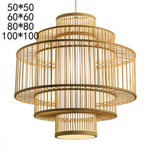 特价清仓酒店原生态竹木藤灯饰灯具田园风禅意茶室会所艺术竹编灯
