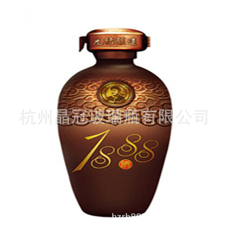 酒瓶厂家专业玻璃酒瓶 酒瓶喷涂烤花 印刷 贴花