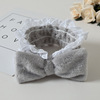 Headband, hair accessory for face washing with bow, Korean style, internet celebrity