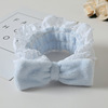Headband, hair accessory for face washing with bow, Korean style, internet celebrity