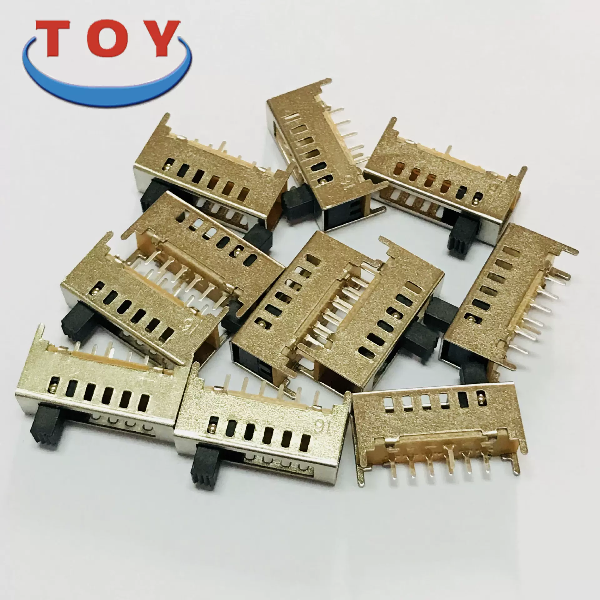 厂家直销6挡拨动开关 SS16F03玩具6档滑动开关 价格优惠 质量保证