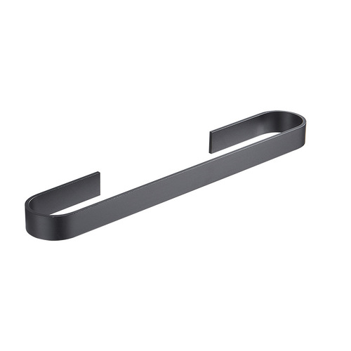 Space aluminum towel bar bathroom aluminum single pole punch-free towel rack slippers wall-mounted storage rack bathroom towel bar