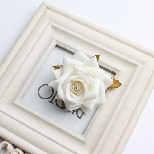 DIY simulation craft velvet rose head flowers silk flower corsage photography props arch flower decoration wedding decorations