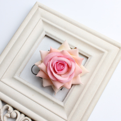 DIY simulation craft velvet rose head flowers silk flower corsage photography props arch flower decoration wedding decorations