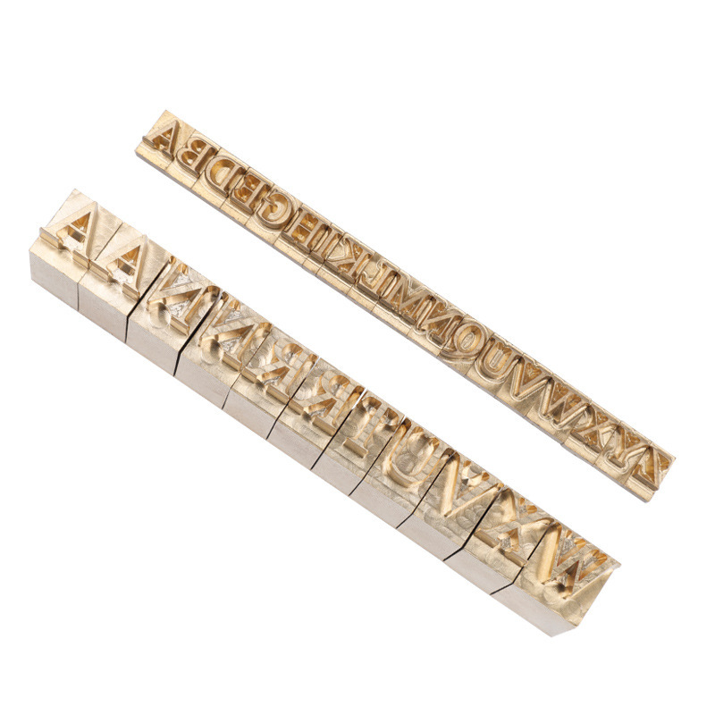 Factory Direct sales bronzing copper mold letter number stamping copper mold leather branding copper mold