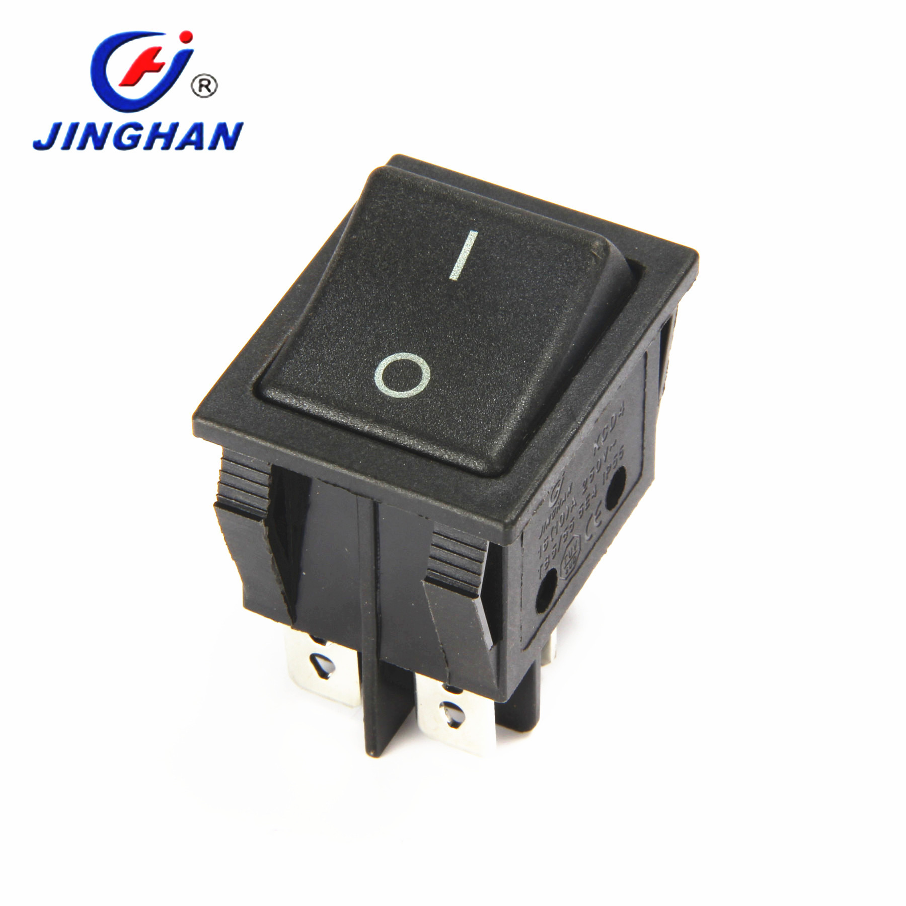 晶瀚 JINGHAN双耳开关大电流船型开关28面板 30面板 KCD4-201