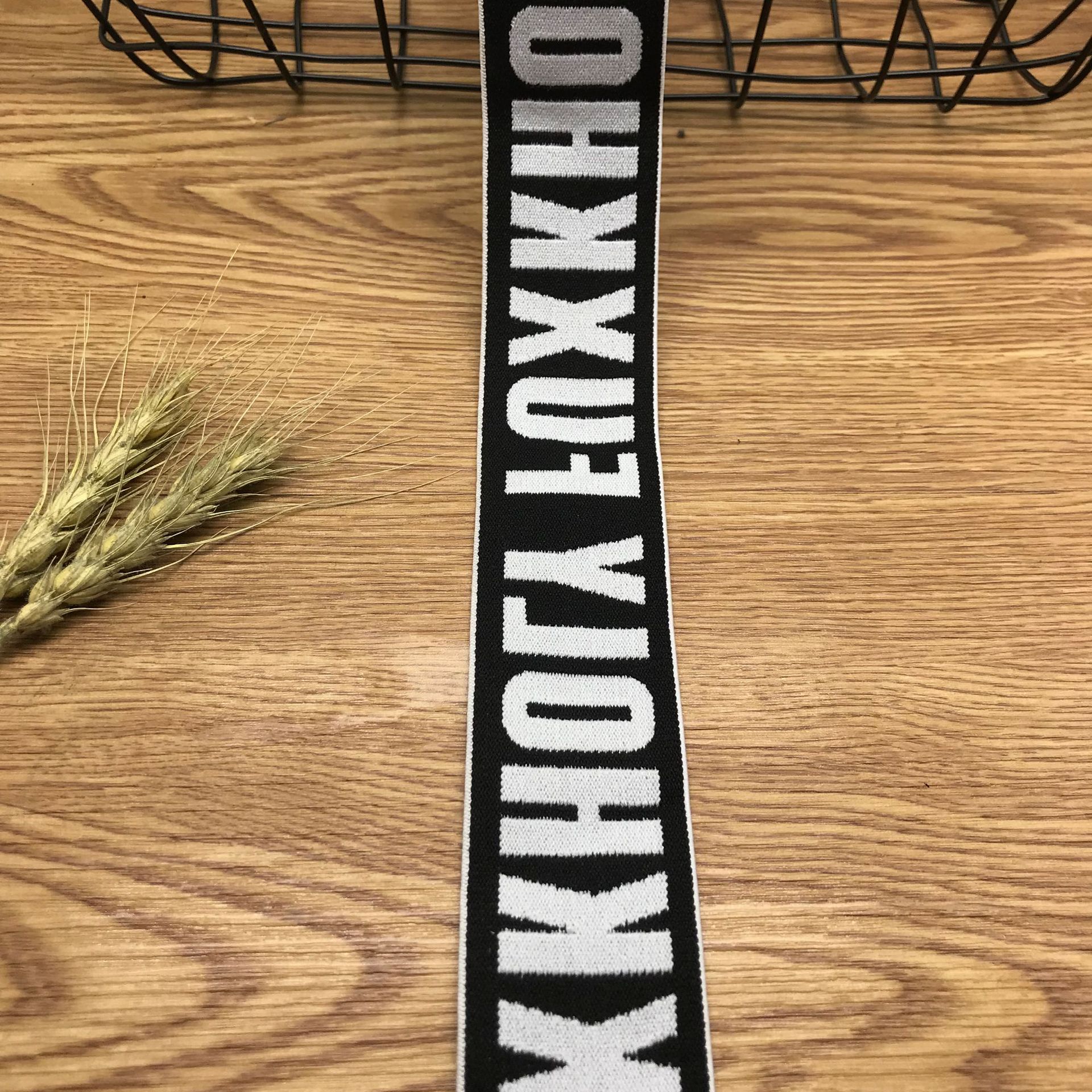 厂家直销电脑尼龙提花松紧带 内裤腰头环保耐磨提花字母弹力带