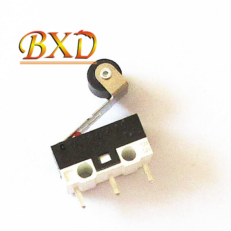 带柄滚轮微动开关 小型微动开关 1A125V微动开关按键鼠标微动