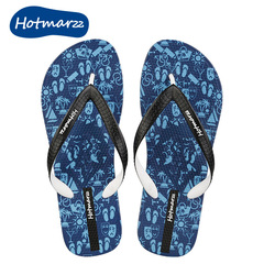 Hotmarzz Heima's new summer men's slippers, personalized non-slip beach slippers, flip-flop sandals, trendy