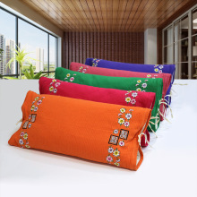 厂家批发韩式绣花大方健康荞麦枕 颈椎枕 护颈枕头枕芯可拆洗