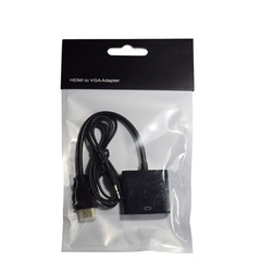 HDMI to VGA with audio converter Monitor HDMI to VGA conversion cable 3.5mm driver-free adapter