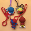 The Avengers, keychain, cartoon pendant, epoxy resin, doll PVC, Iron Man, Captain America, Spiderman