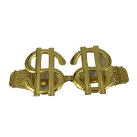 金色创意美元眼镜美金符号派对舞会眼镜 聚会搞怪拍照道具礼物化