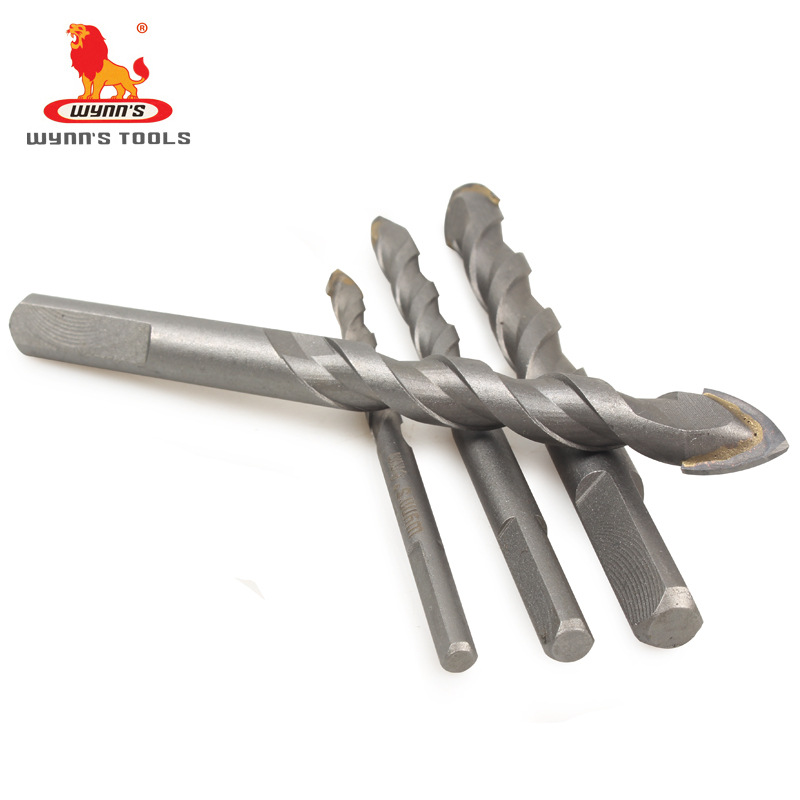 供应威力狮三角钻头超硬钨钢玻璃陶瓷砖水泥加长电钻开孔硬质刀头