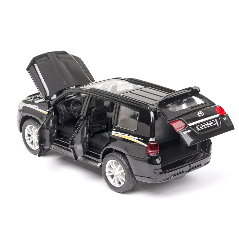 Modelo de Coche Land Cruiser a Escala 1:32 de Aleación con Sonido y Luz, Adorno Decorativo para Dormitorio Infantil, Venta al por Mayor Transfronteriza