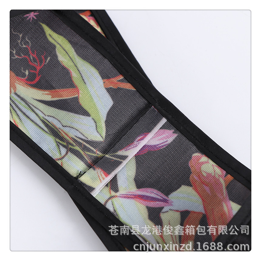 Venta al por mayor de gran capacidad de poliéster de cinco puntos a cuadros impreso bolsa de tela portátil plegable niño y madre bolso