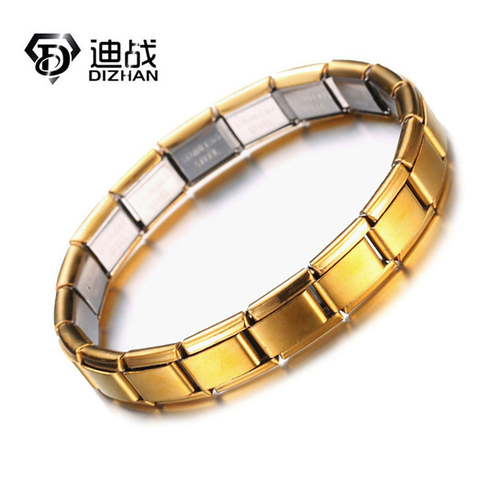 elastic golden bracelet stainless steel
