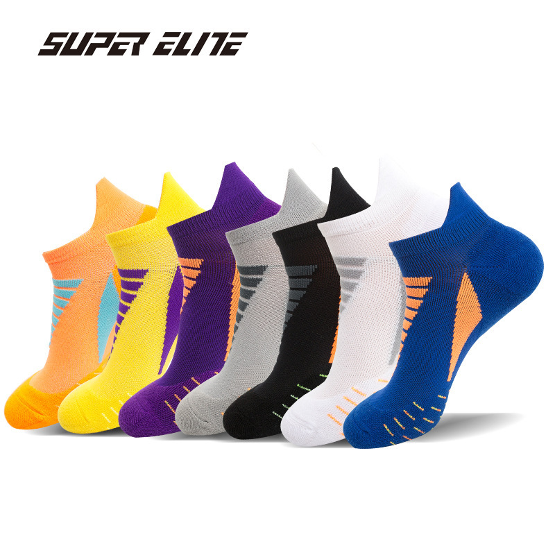 Spring and Summer New Running Socks, Professional Sports Socks, Quick-Drying Outdoor Basketball Socks, Short-Tube Shallow Mouth Fitness Boat Socks