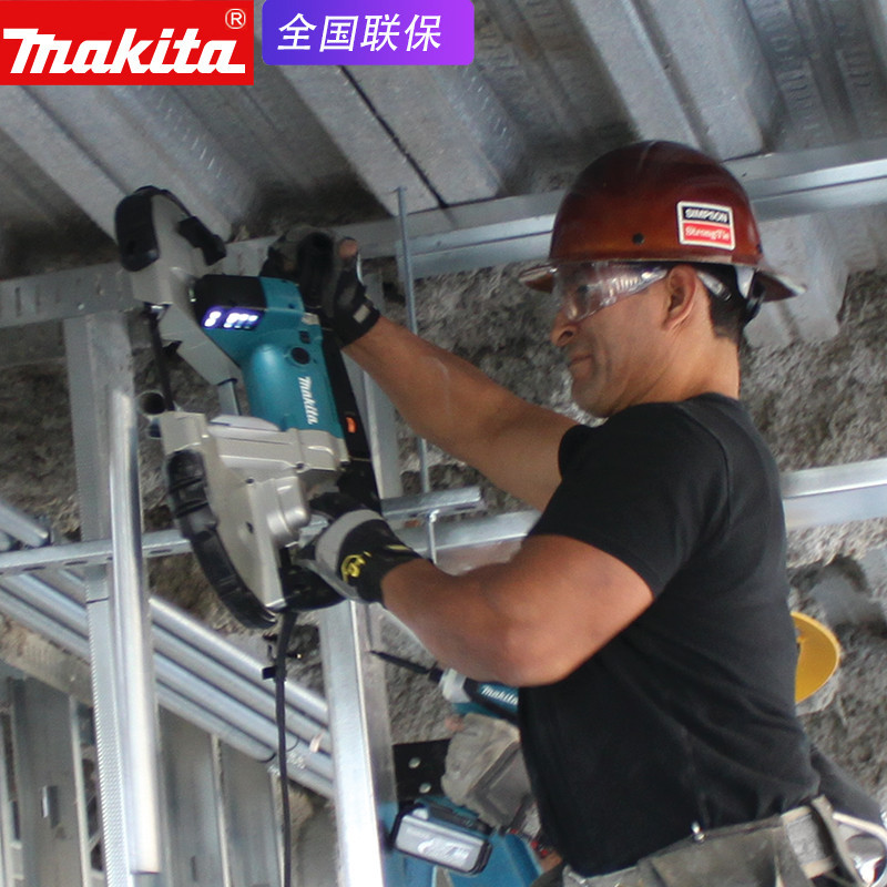 原装进口日本makita牧田2107FK轻便带锯电缆金属手提环形切割锯