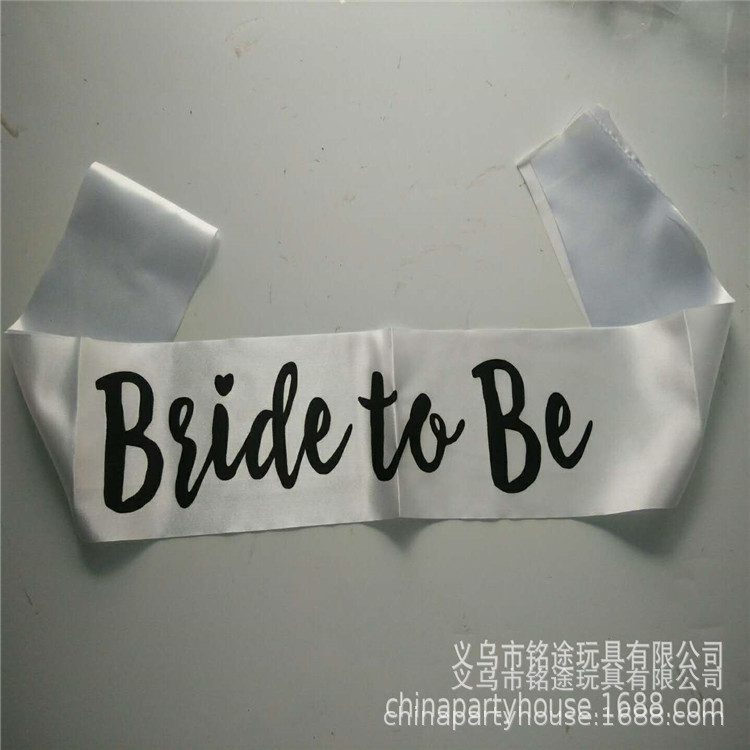 Equipo de la novia dama de honor etiqueta cinturón Novia a ser correa de hombro boda suministros