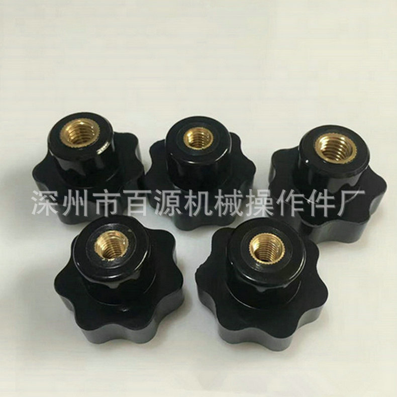 现货供应金属拉丝旋钮 胶木手拧旋钮 梅花旋钮 空调旋钮